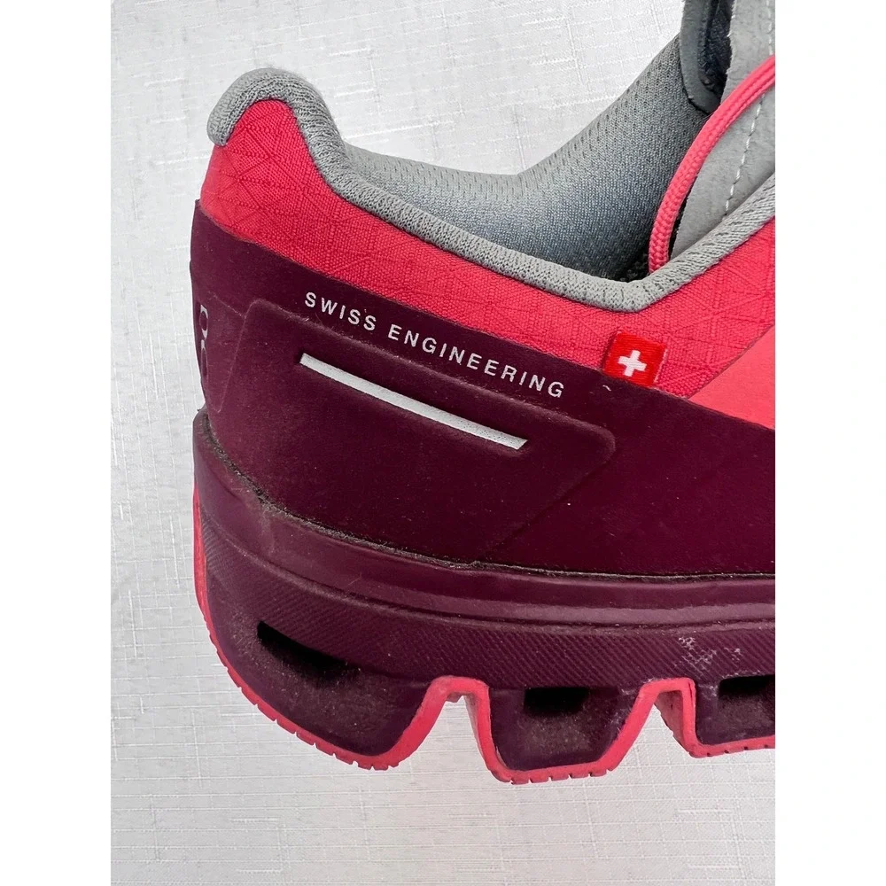 On Cloudventure Trail Running Shoes Women 7.5 Pink Red Excellent Missiongrip